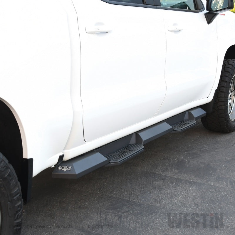 Westin 2019 Chevrolet Silverado/Sierra 1500 Crew Cab Xtreme Nerf Step Bars - Textured Black - eliteracefab.com