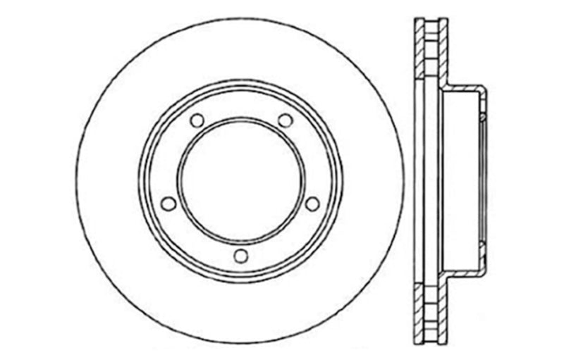 StopTech Slotted & Drilled Sport Brake Rotor Stoptech