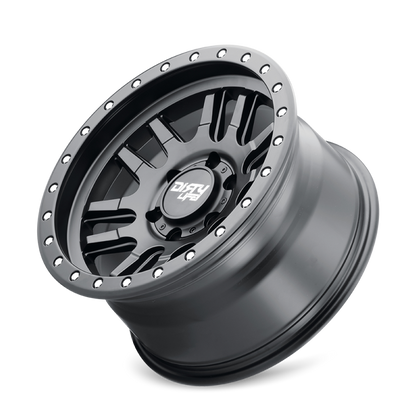 Dirty Life 9309 Canyon Pro 17x9/5x127 BP/-38mm Offset/71.5mm Hub Matte Black Wheel - Beadlock Dirty Life