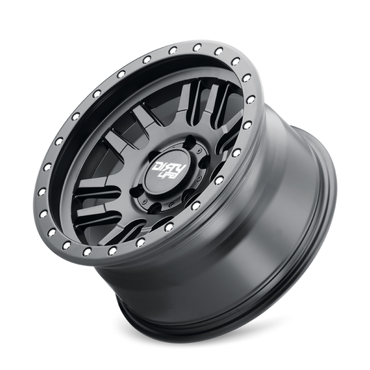 Dirty Life 9309 Canyon Pro 17x9/5x127 BP/-38mm Offset/71.5mm Hub Matte Black Wheel - Beadlock Dirty Life