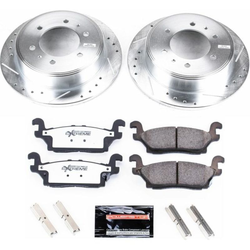 Power Stop 06-10 Hummer H3 Rear Z36 Truck & Tow Brake Kit - eliteracefab.com