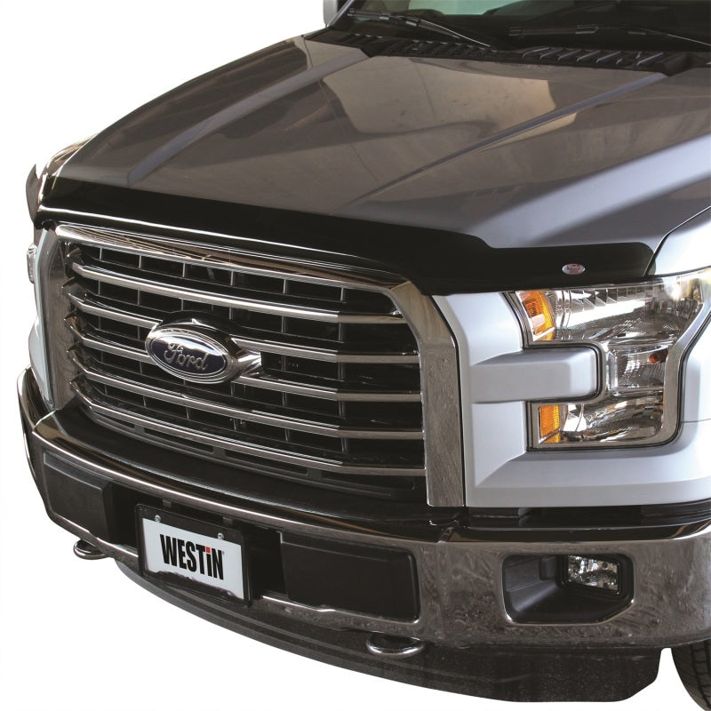 Westin 2015-2017 Ford F-150 Wade Platinum Bug Shield - Smoke - eliteracefab.com