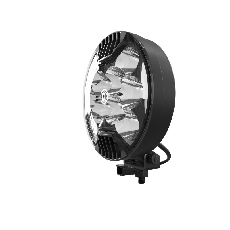KC HiLiTES SlimLite 6in. LED Light 50w Spot Beam (Pair Pack System) - Black - eliteracefab.com