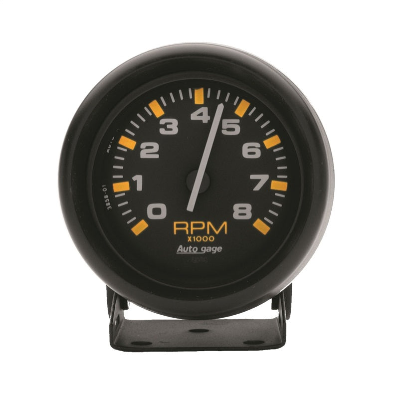 Autometer Autogage 3-3/4in. 0-8K RPM Black Dial/Black Case Pedestal Tachometer 2305