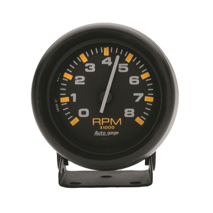 Autometer Autogage 3-3/4in. 0-8K RPM Black Dial/Black Case Pedestal Tachometer 2305