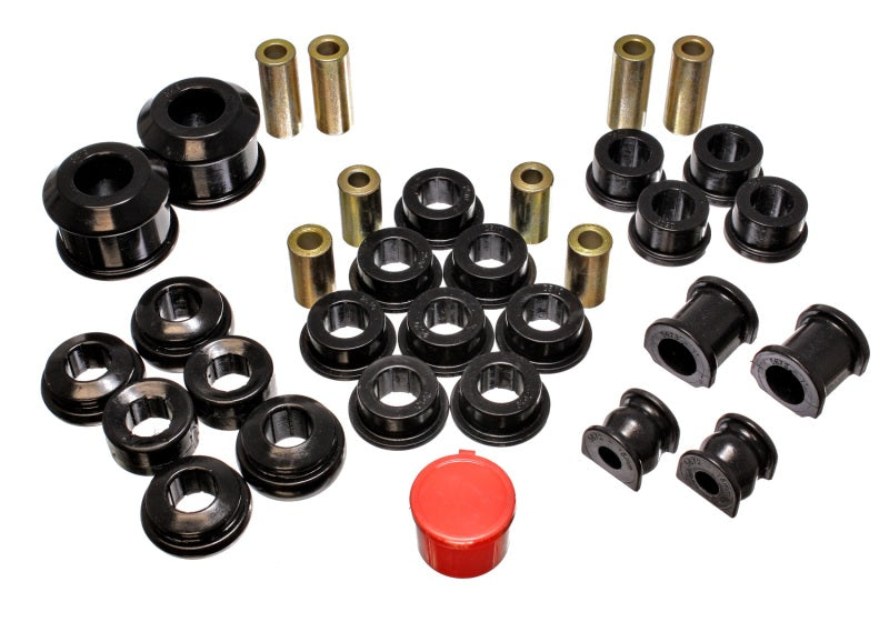 Energy Suspension 02-05 Honda Civic Si Black Hyper-Flex Master Bushing Set - eliteracefab.com