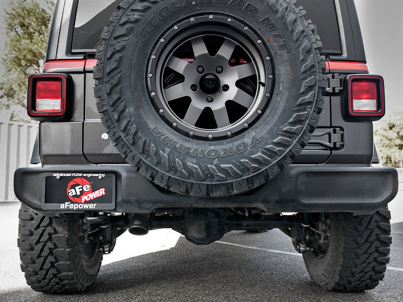 aFe MACH Force-Xp 2.5in 409SS Catback High-Tuck Exhaust 18-21 Jeep (JL) 3.6L 4-Door - Black Tip aFe