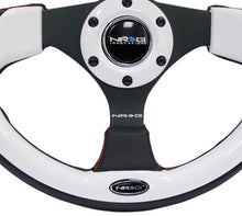 Load image into Gallery viewer, NRG Reinforced Sport Steering Wheel 320mm White Trim - eliteracefab.com