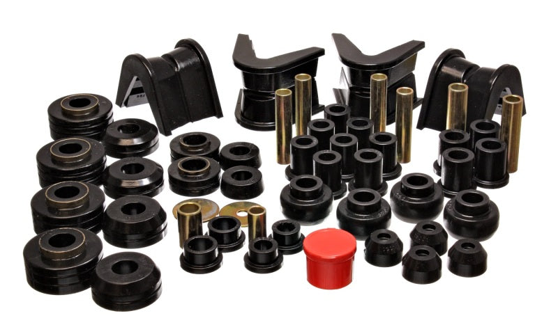 Energy Suspension 73-79 Ford F-150 Pickup 4WD Black Hyper-flex Master Bushing Set - eliteracefab.com