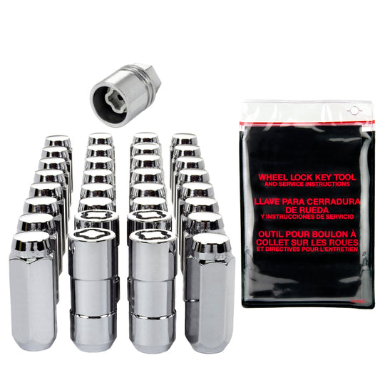 McGard M14x2.0 Chrome 8 Lug Wheel Install Kit Cone Seat - 84805