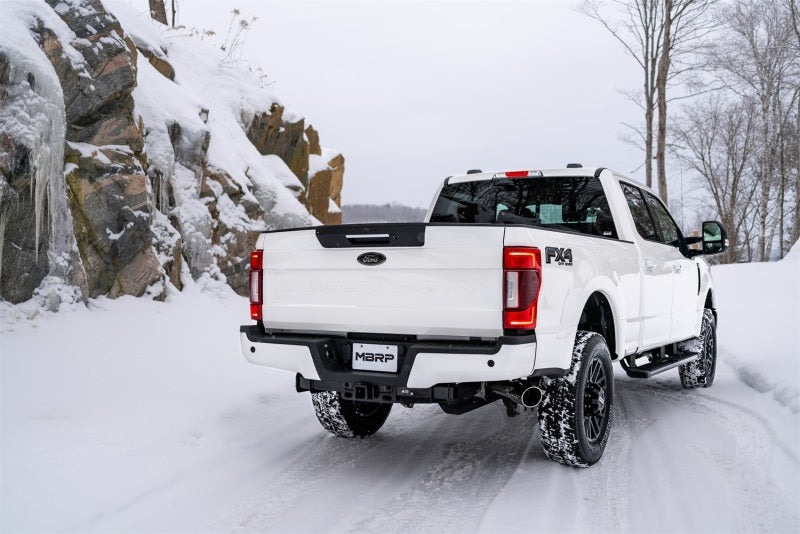 MBRP 2017+ Ford F-250/F-350 6.2L/7.3L Super/Crew Cab Single Side 4in T304 Catback Exhaust - eliteracefab.com