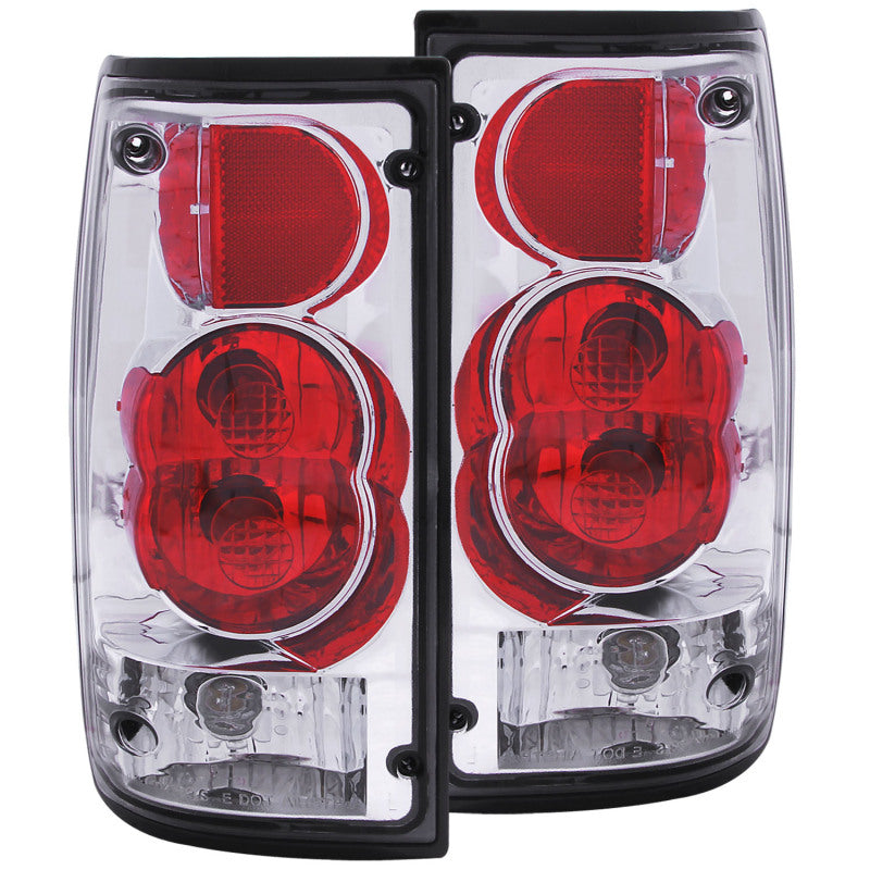 ANZO 1989-1995 Toyota Pickup Taillights Chrome - eliteracefab.com