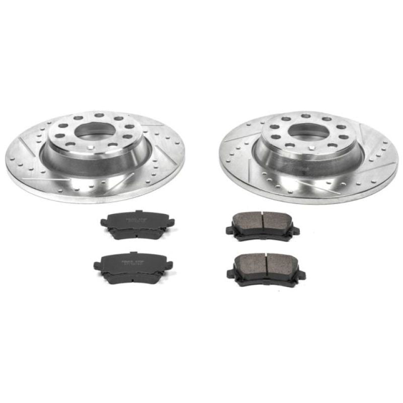 Power Stop 06-09 Audi A3 Rear Z23 Evolution Sport Brake Kit PowerStop