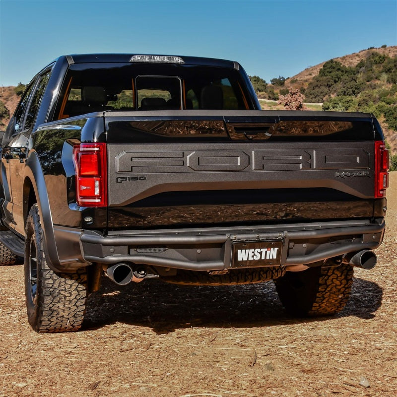 Westin 17-20 Ford F-150 Raptor Outlaw Rear Bumper - Tex. Blk Westin