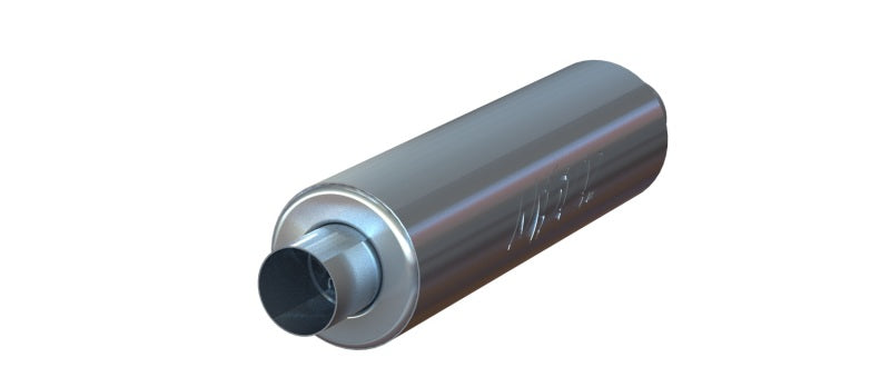 MBRP Universal 3in ID Inlet/Outlet 26in Single Chambered Muffler Aluminum (NO DROPSHIP) - eliteracefab.com