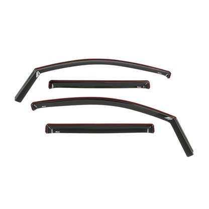 Westin 2016-2018 Nissan Titan XD/Titan Wade In-Channel Wind Deflector 4pc - Smoke - eliteracefab.com