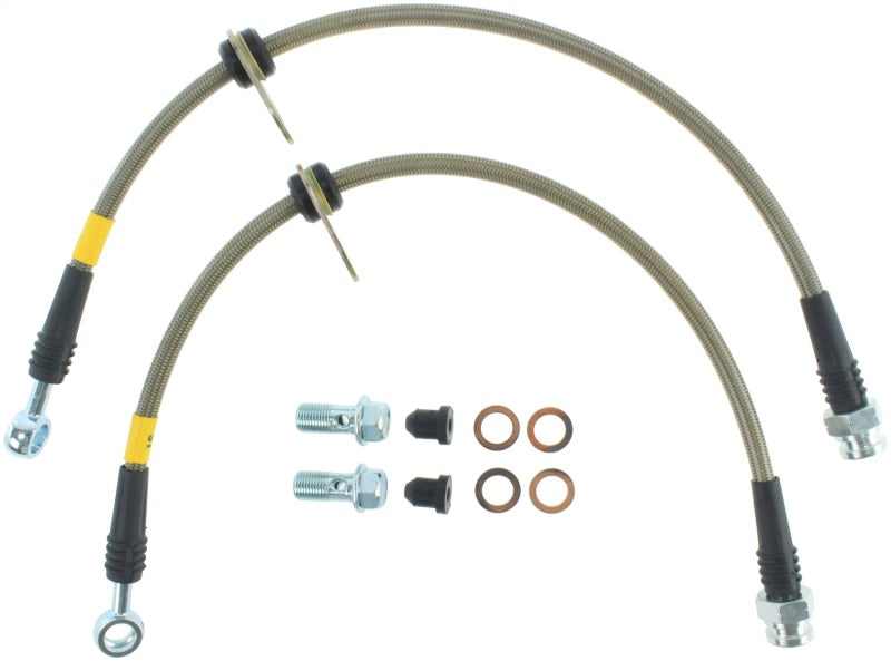 StopTech 06-12 Mitsubishi Eclipse Stainless Steel Rear Brake Lines - eliteracefab.com