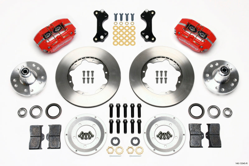 Wilwood Dynapro Dust-Boot Front Kit 11.00in Red WWE ProSpindle Wilwood