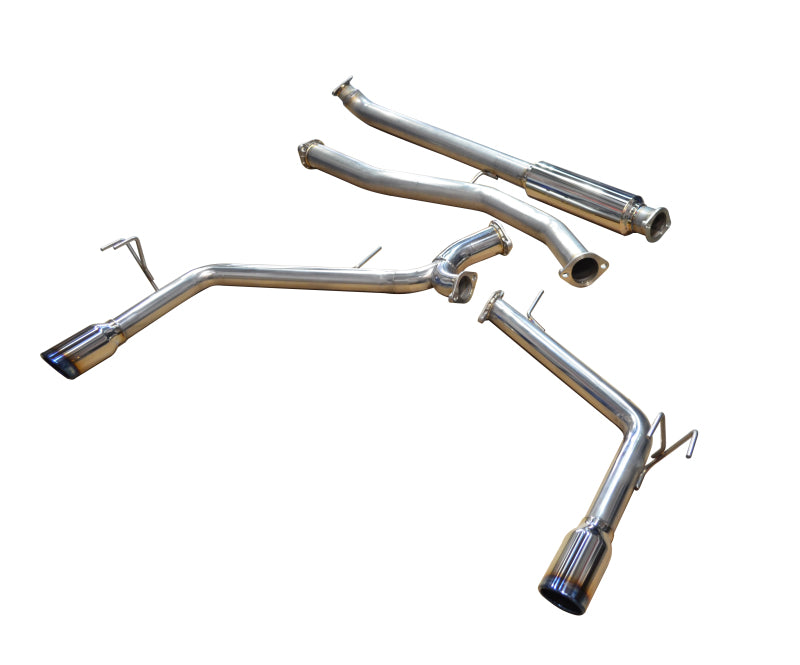 Injen 16-20 Honda Civic 1.5L Turbo 4Cyl (Sedan) 63mm SS Cat-Back Exhaust w/ Dual Burnt Titanium Tips - eliteracefab.com