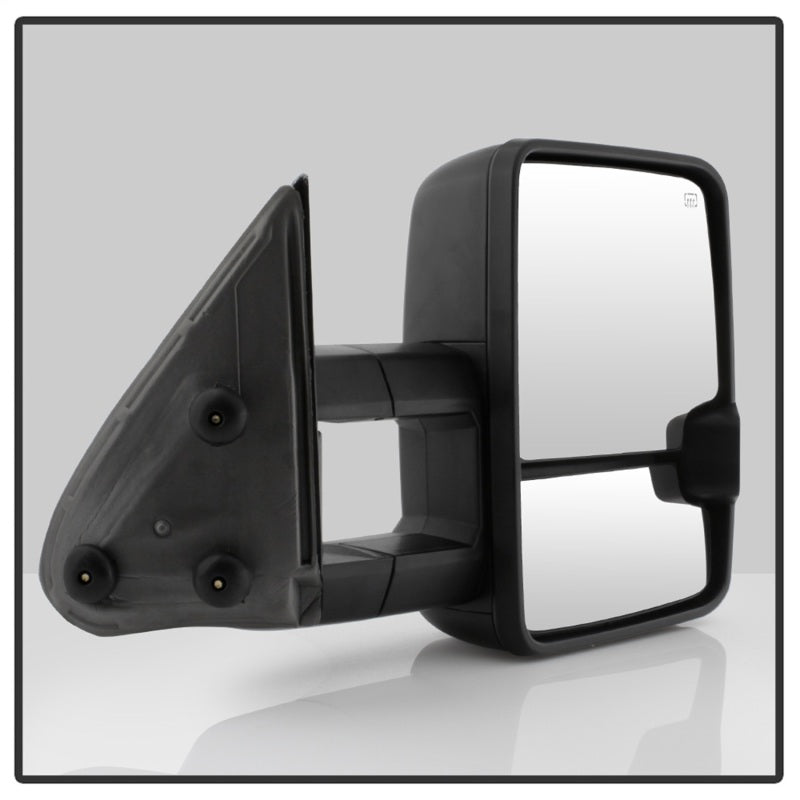 xTune Chevy Silverado 03-06 G2 Heated Smoke LED Signal Telescoping Mirrors MIR-CS03S-G2-PWH-SM-SET - eliteracefab.com