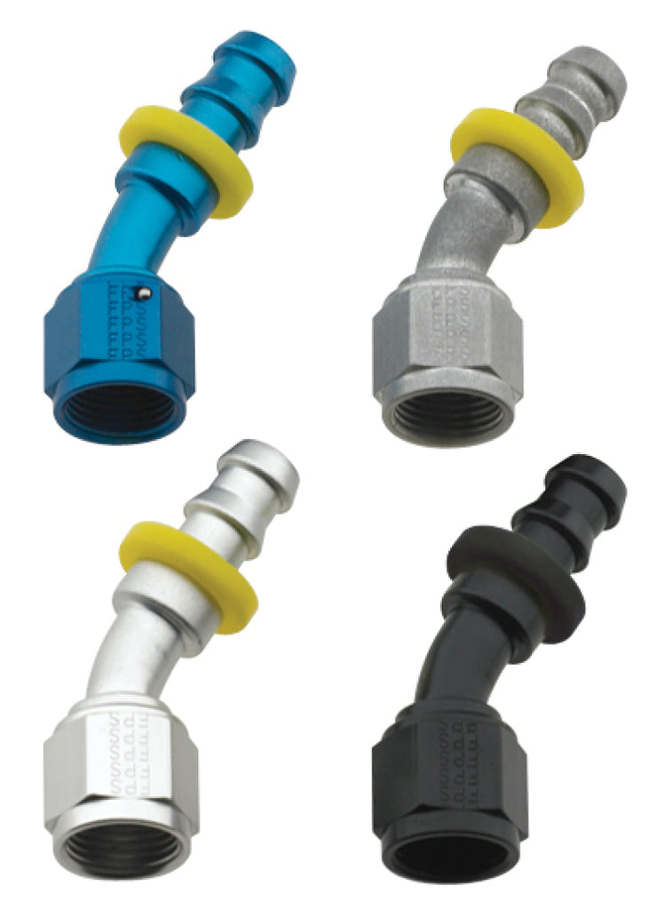 Fragola Performance Systems 203006-BL 8000 Series Push-Lite Race Hose End - 30 Degree - eliteracefab.com