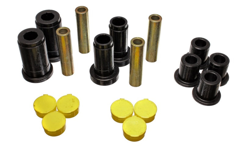 Energy Suspension 02-05 Dodge Ram 1500 2WD Black Front Control Arm Bushing Set - eliteracefab.com