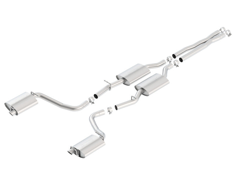 Borla 15-16 Dodge Charger R/T 5.7L No Tip Use Factory Valence Single Split Rear Exit S-Type Exhaust - eliteracefab.com