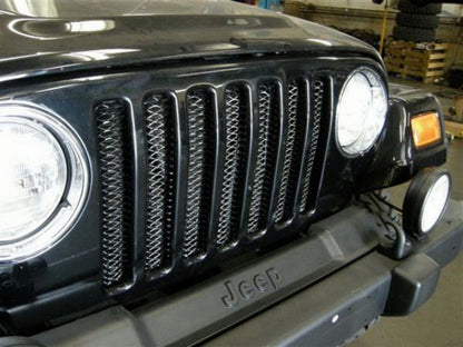 Rampage 1997-2006 Jeep Wrangler(TJ) Grille 3D Single Piece - Black Rampage