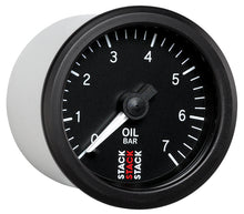 Load image into Gallery viewer, Autometer Stack Instruments 52mm 0-7 BAR M10 (M) Mechanical Oil Pressure Gauge - Black