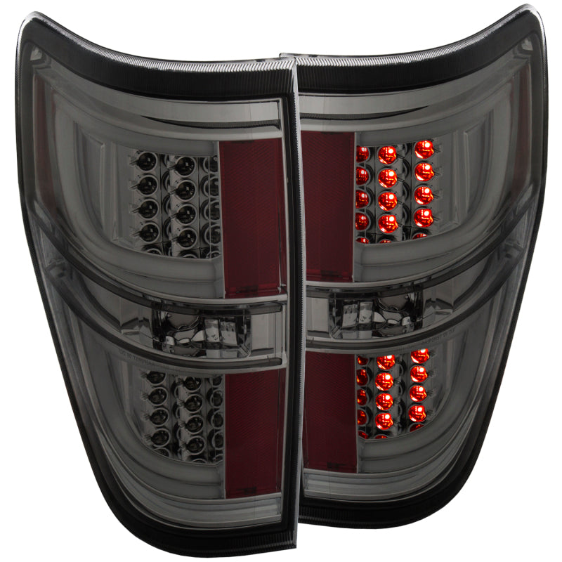 ANZO USA Ford F-150 Led Taillights Smoke; 2009-2013 - eliteracefab.com