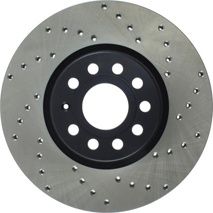 StopTech 06-13 Audi A3/08-09 TT / 06-09 VW GTI Mk V Cryo-Stop Left Front Drilled Rotor Stoptech