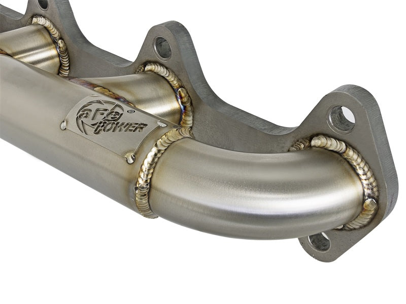 aFe Twisted Steel Header Turbo Manifold (T3) 98.5-02 Dodge Diesel Trucks L6 5.9L (td) - eliteracefab.com