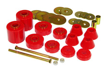 Load image into Gallery viewer, Prothane 67-72 GM Body Mount 12 Bushing Kit - Red