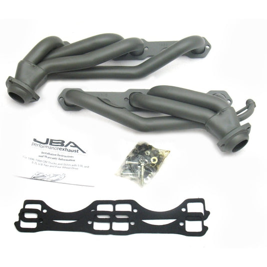 JBA 96-00 GM Truck 5.0L/5.7L SBC w/o A.I.R. 1-1/2in Primary Ti Ctd Cat4Ward Header JBA