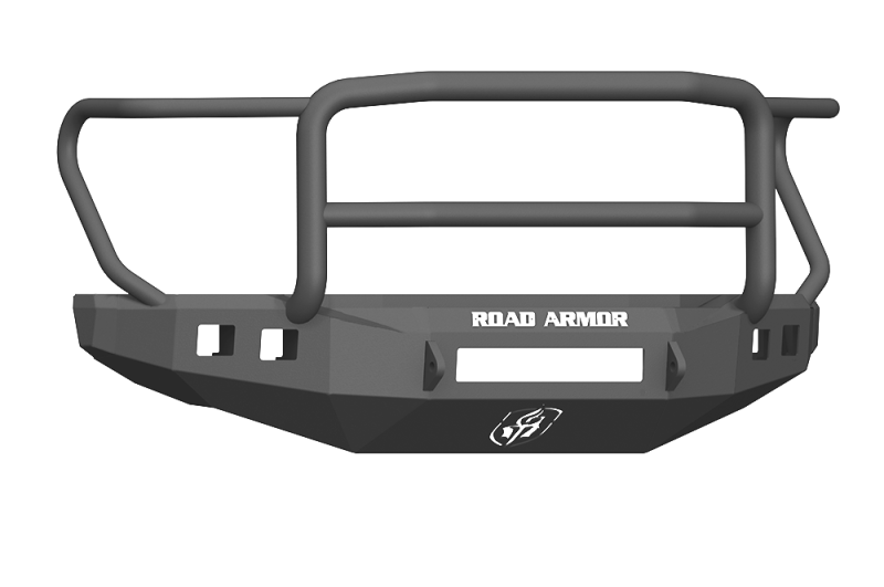 Road Armor 17-20 Ford F-250 Stealth Wide Fender Flare Front Bumper w/Lonestar Guard - Tex Blk Road Armor