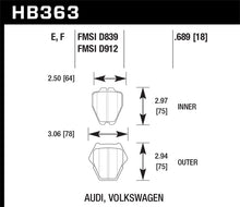 Load image into Gallery viewer, Hawk Performance HPS Brake Pads - HB363F.689