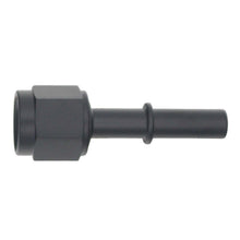 Load image into Gallery viewer, DeatschWerks 6AN Female Flare Swivel to 5/16in Male EFI Quick Disconnect - Anodized Matte Black