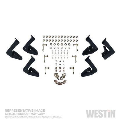 Westin 99-16 Ford F-250/350/450/550 Super Cab HDX Stainless Drop Nerf Step Bars - Tex. Blk