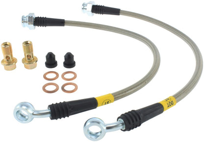 STOPTECH 09+ NISSAN GTR STAINLESS STEEL REAR BRAKE LINES, 950.42512 - eliteracefab.com