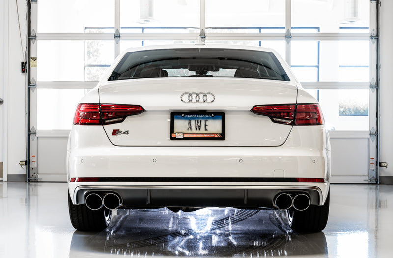 AWE Tuning Audi B9 S5 Sportback Touring Edition Exhaust - Non-Resonated (Silver 102mm Tips)