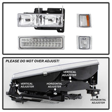 Load image into Gallery viewer, Xtune 92-94 Blazer Full Size Corner/LED Bumper Headlights Chrome HD-JH-CCK88-LED-AM-C-SET - eliteracefab.com