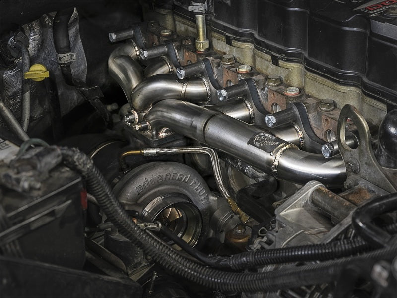 aFe Twisted Steel Header w/ Turbo Manifold 03-07 Dodge Diesel L6-5.9L aFe