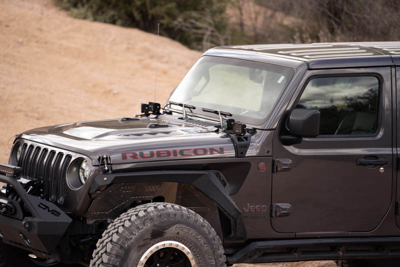 DV8 Offroad 18-25 Jeep Gladiator JT Cowl Light Bar Bracket LBJL-04