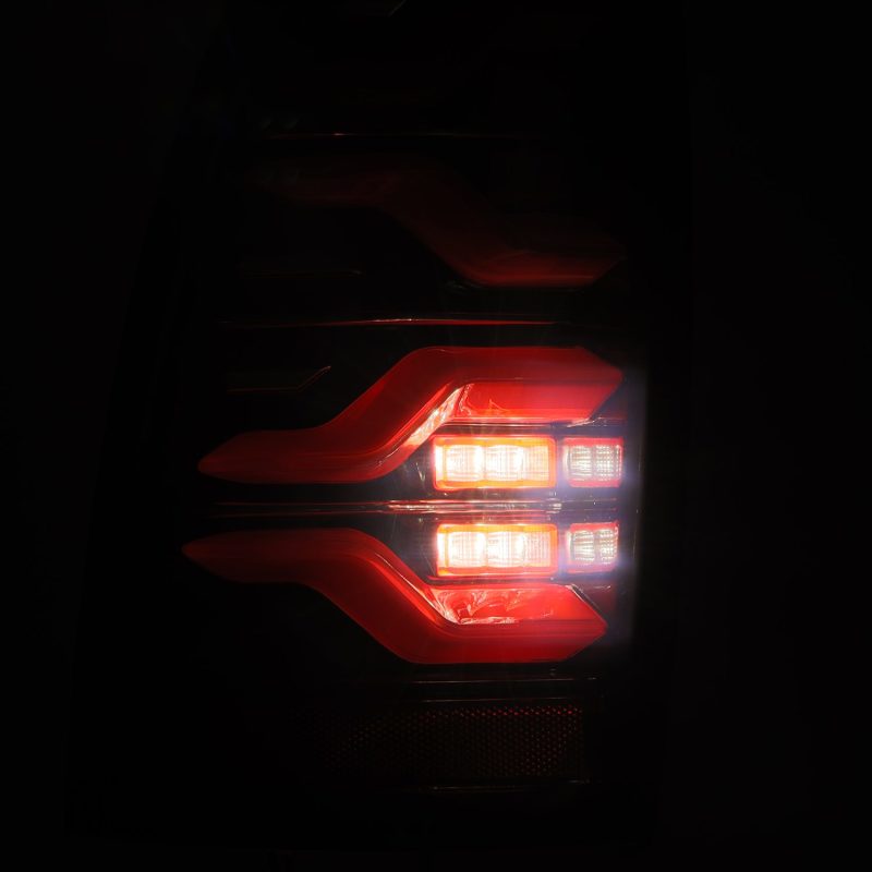 AlphaRex 05-15 Toyota Tacoma LUXX LED Taillights Blk/Red w/Activ Light/Seq Signal - eliteracefab.com