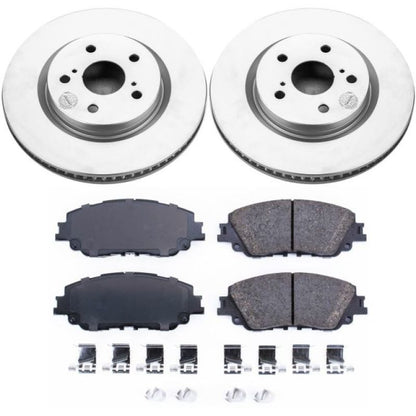 Power Stop 2019 Toyota Avalon Front Z17 Evolution Geomet Coated Brake Kit - eliteracefab.com