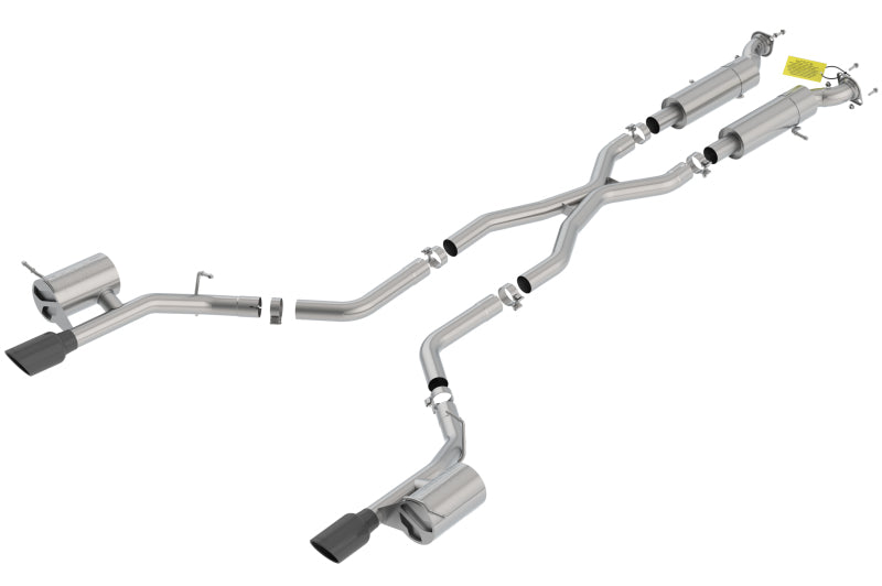 Borla 18-20 Dodge Durango SRT 6.2L V8 2.75in S-Type SS Catback Exhaust w/ BLK Chrome Tips - eliteracefab.com