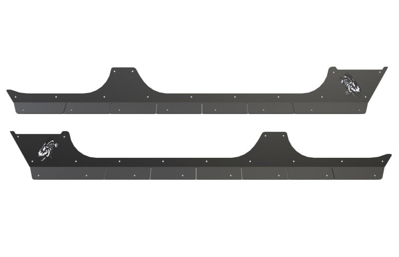 Fishbone Offroad 07-18 Jeep Wrangler JK 4 Door Rocker Guards Scale Armor Fishbone Offroad