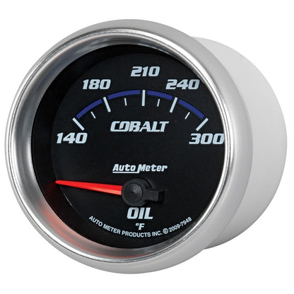 Autometer Cobalt 66.7mm 140-300 Degree F Electric Oil Temperature Gauge 7948