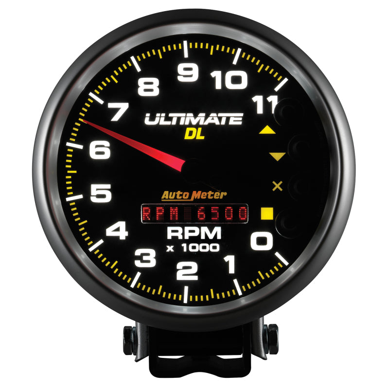 Autometer 5 inch Ultimate DL Playback Tachometer 11000 RPM - Black 6897