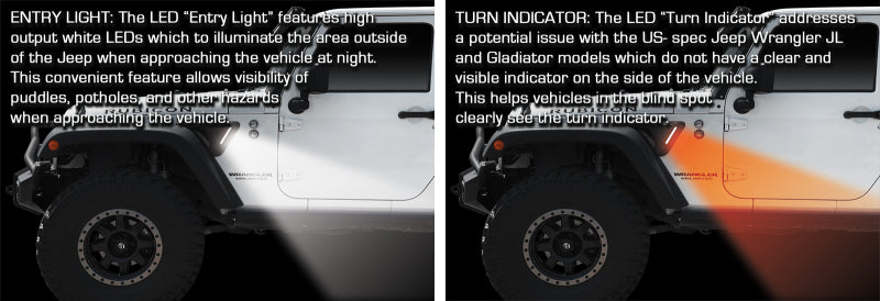 Oracle Sidetrack LED System For Jeep Wrangler JK - eliteracefab.com